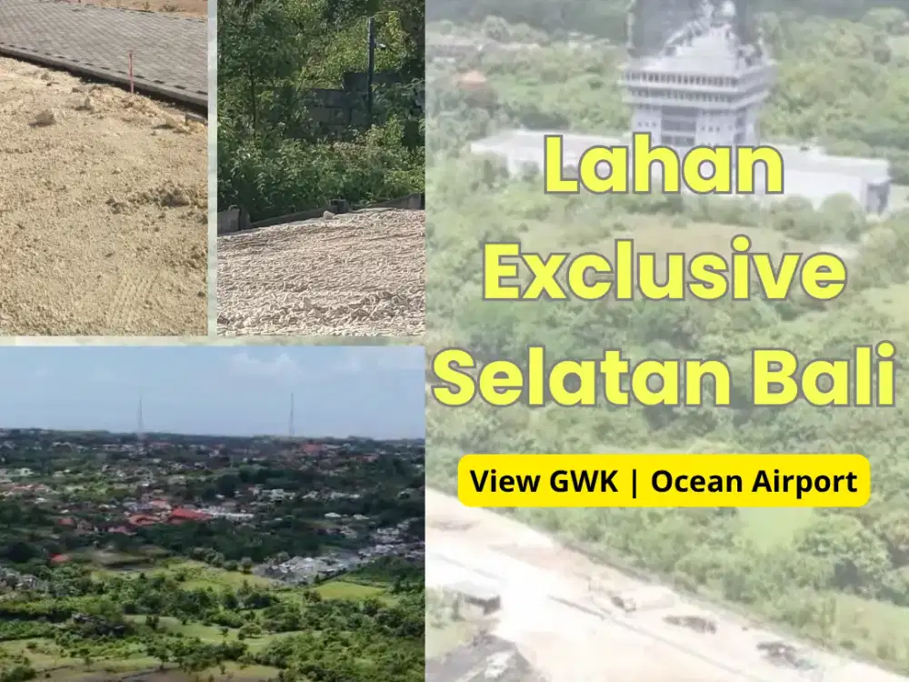 Tersisa hanya 5 lahan lagi di kawasan Exclusive dan strategis Ungasan