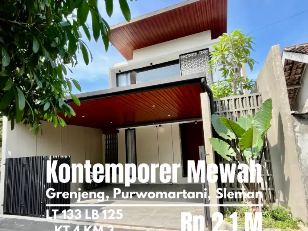 Rumah baru full furnished purwomartani