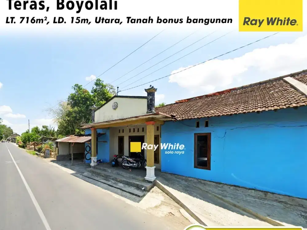 Dijual Tanah Bonus Bangunan di Jalur Utama Teras, Boyolali