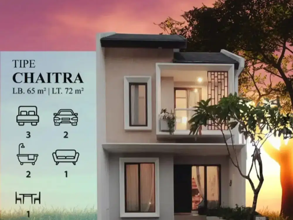 Miliki Hunian Modern 2 Lt, SIAP HUNI, di Asana Residence Cibubur