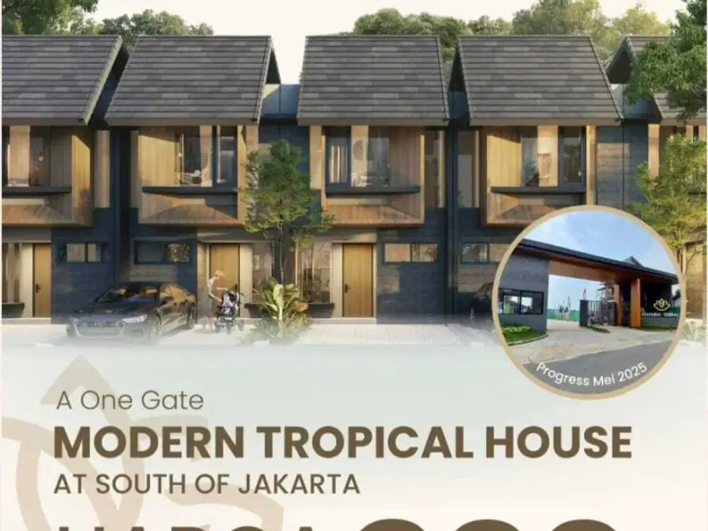 Rumah Modern Tropical Dekat MRT Lebak Bulus di Ananda Terrace Ciputat