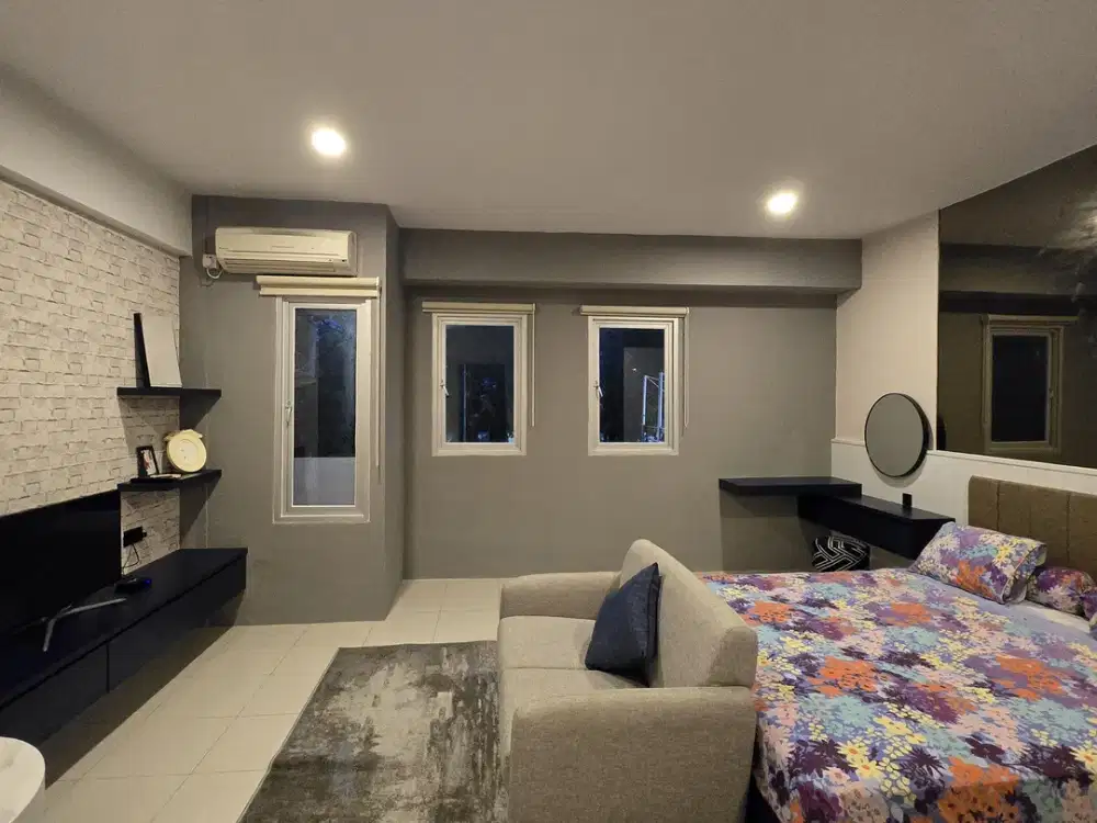 BARU GRESS.Apartemen Puncak Kertajaya,2BR jadi 1BR, di Surabaya Timur