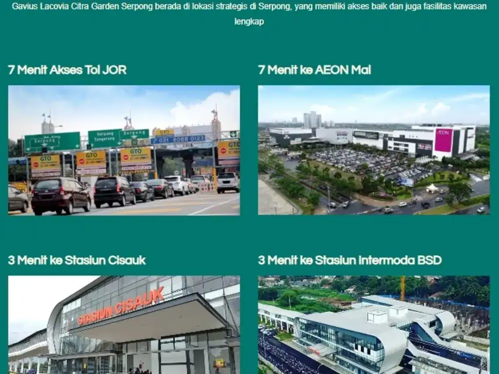 LACOVIA at Citra Garden Serpong Harga 1Man dekat BSD City GAVIUS