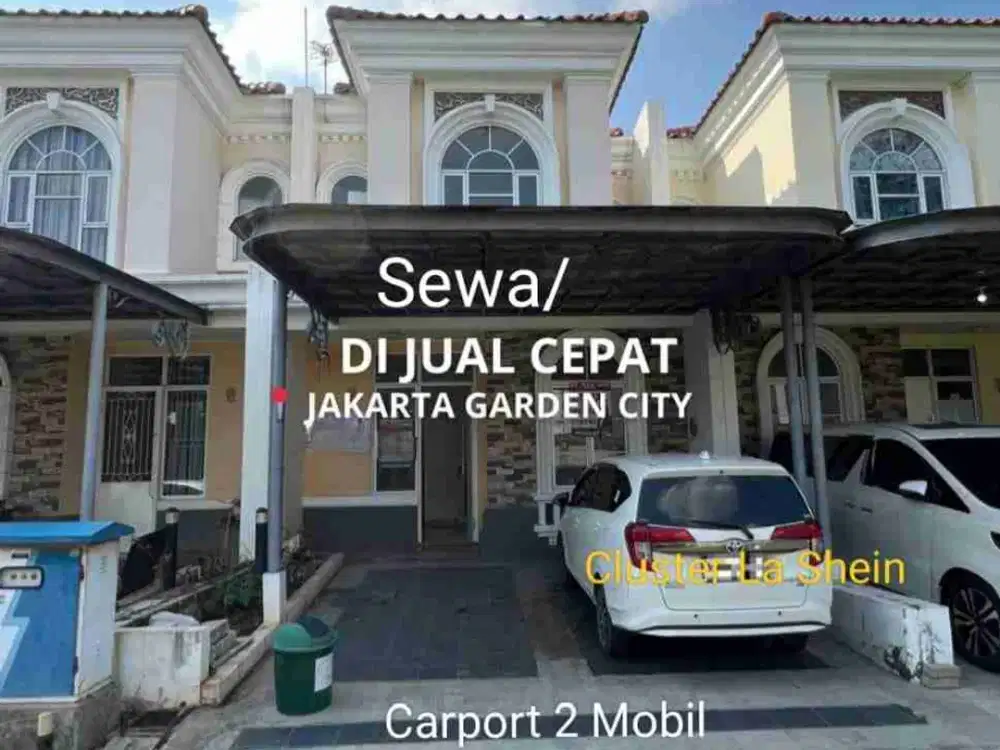 Djual/sewa Rumah Cluster La Shein Jakarta Garden City Cakung Jakarta Timur