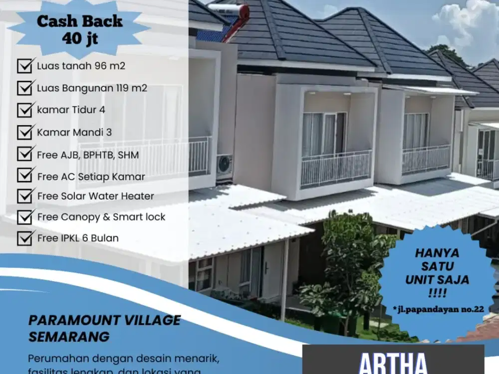 RUMAH BARU DI PARAMOUNT VILLAGE SEMARANG
