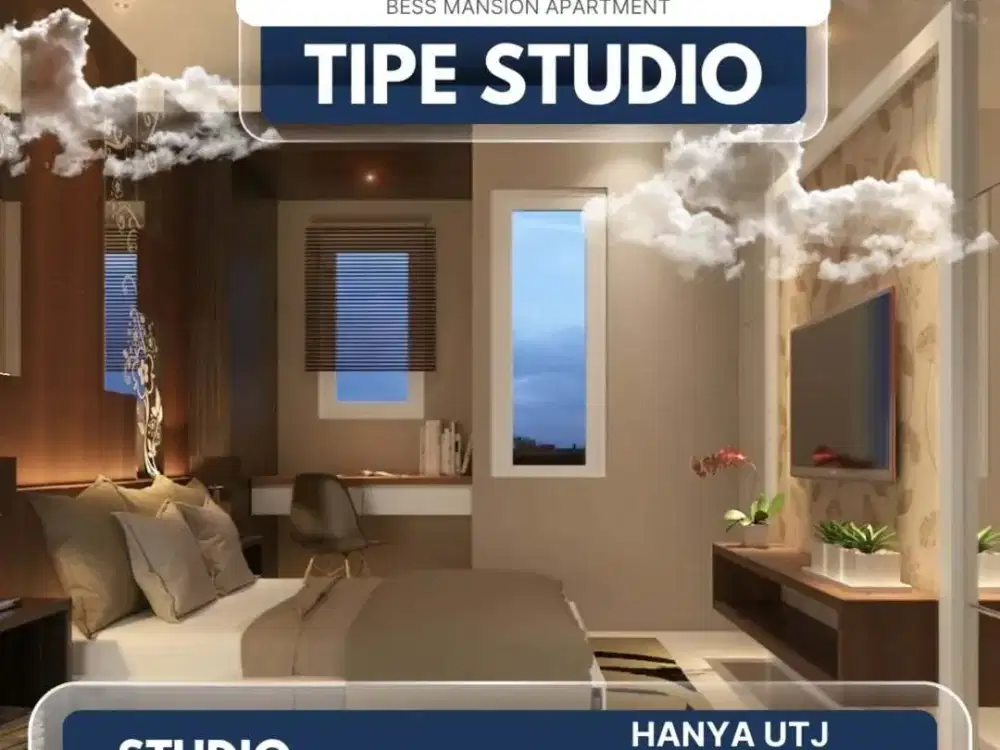 Dijual New Apartemen 1BR Tengah kota di Jemursari, dekat kemana-mana
