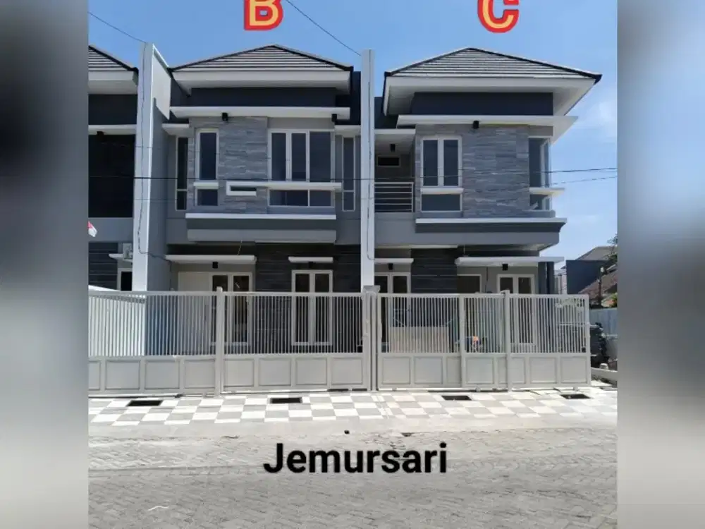 Jual rumah cantik jemursari dkt kendangsari tenggilis margorejo