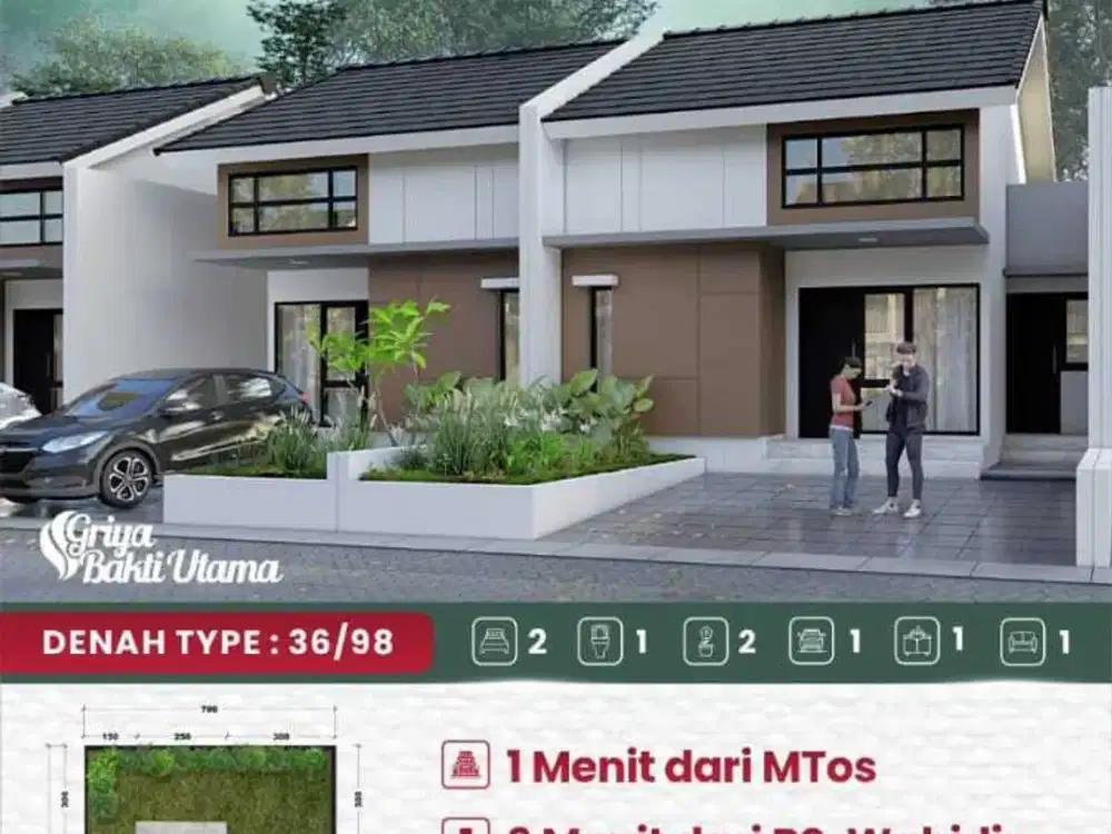 Lokasi strategis Hanya 3 menit darI UNHAS GRIYA BAKTI UTAMA