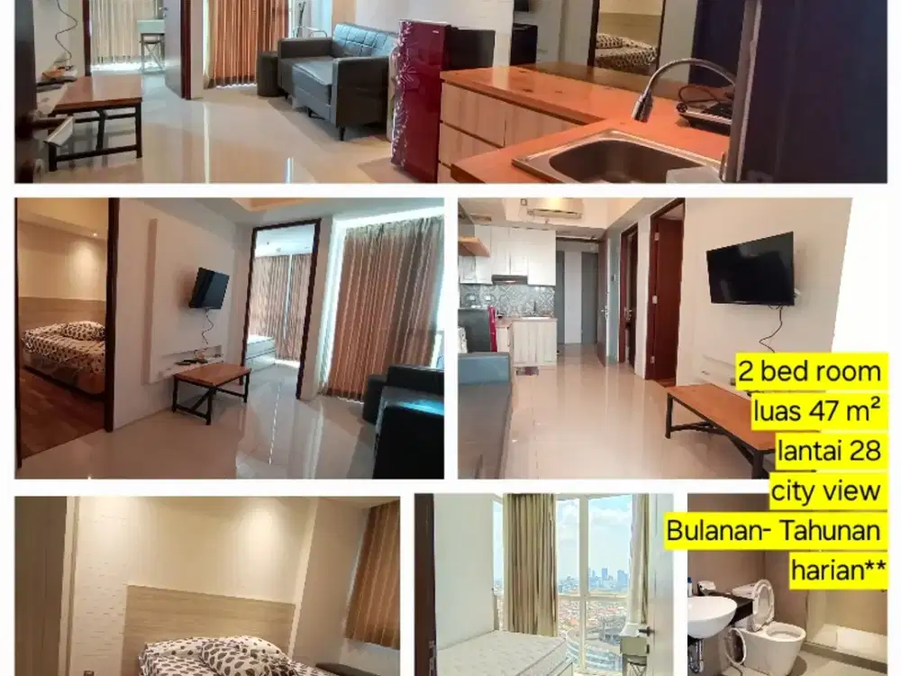 sewa apartemen harian mingguan tengah kota Surabaya
