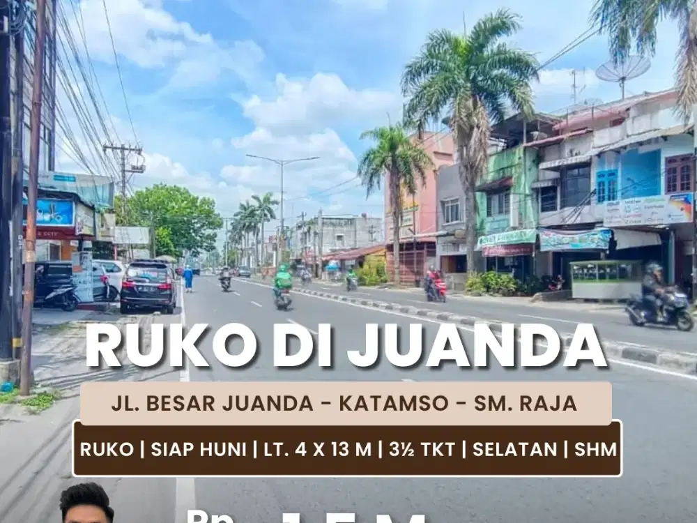 Jual Ruko Kondisi Siap Huni Daerah Inti Kota Medan