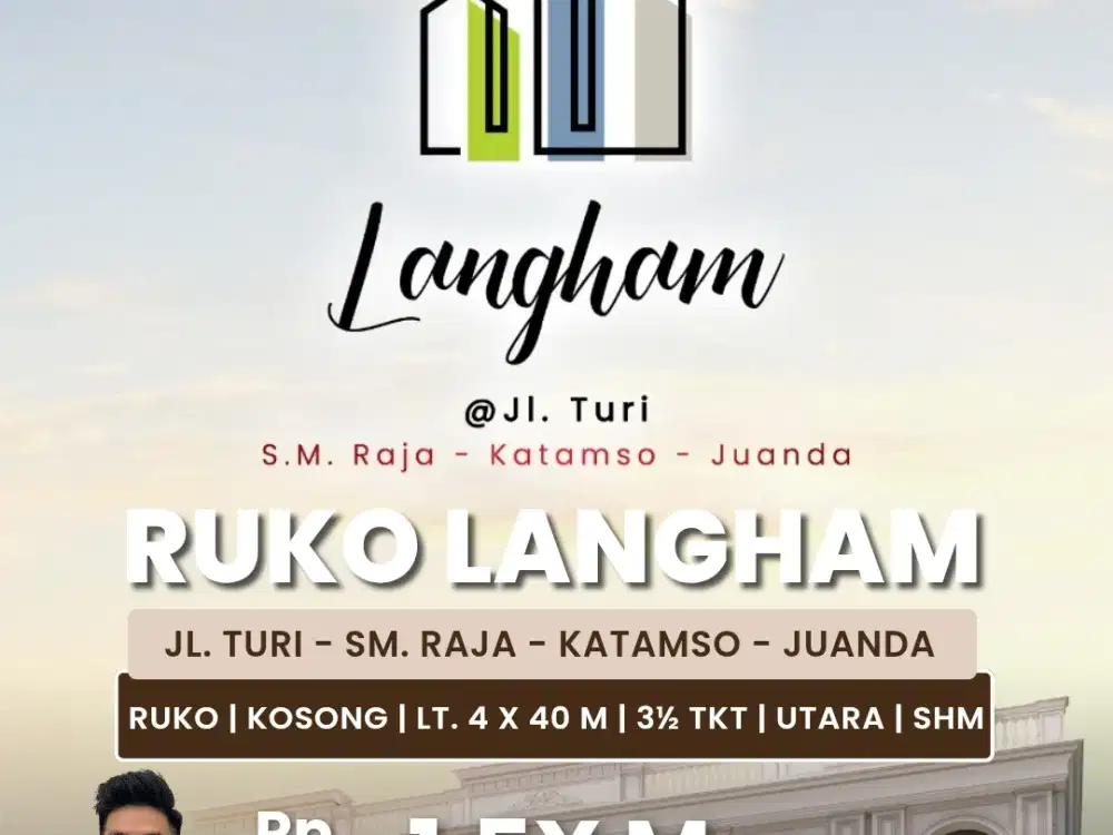 Jual Ruko Ukuran Panjang Daerah Medan Kota