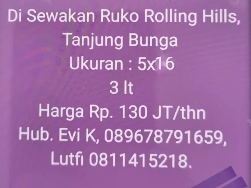 Dijual rumah 2 lt di Raflesia Tjg Bunga Makassar