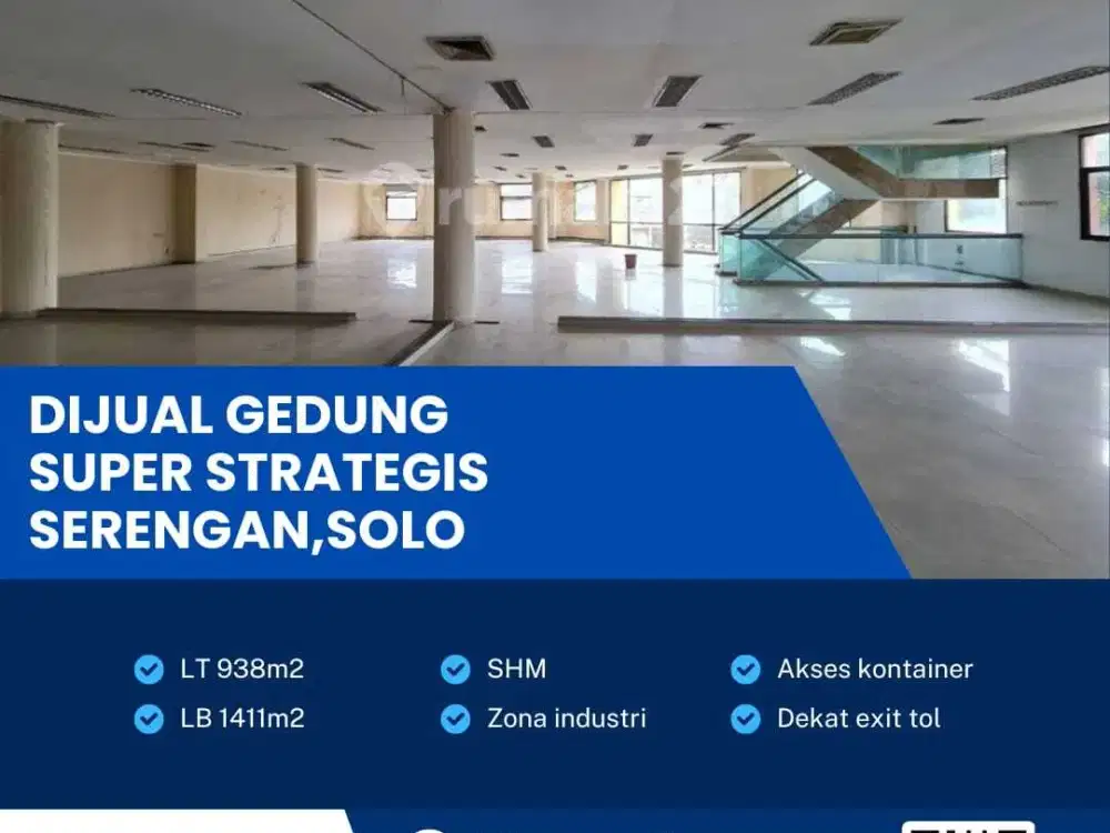 Gudang Siap Pakai di Jantung Serengan, Solo – Luas Bangunan 1.411m²,