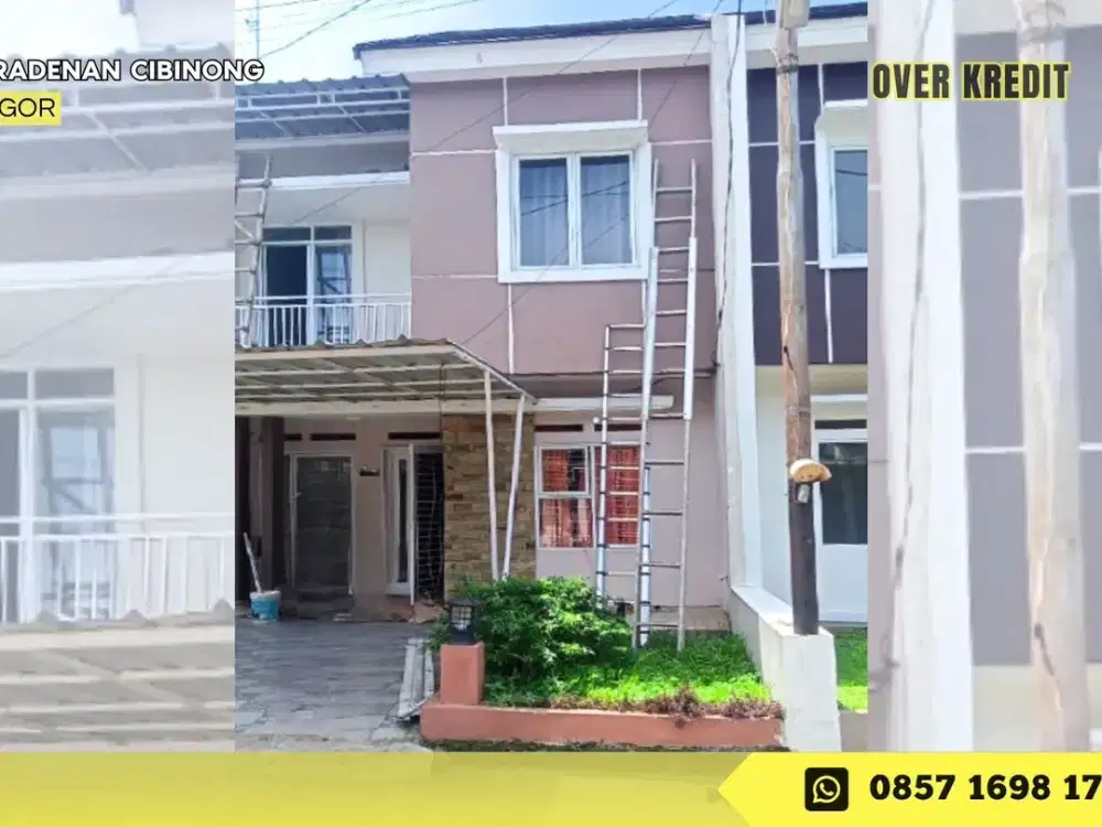 Rumah 2 LT Over Kredit Karadenan Cibinong Bogor di Cluster Teras Villa