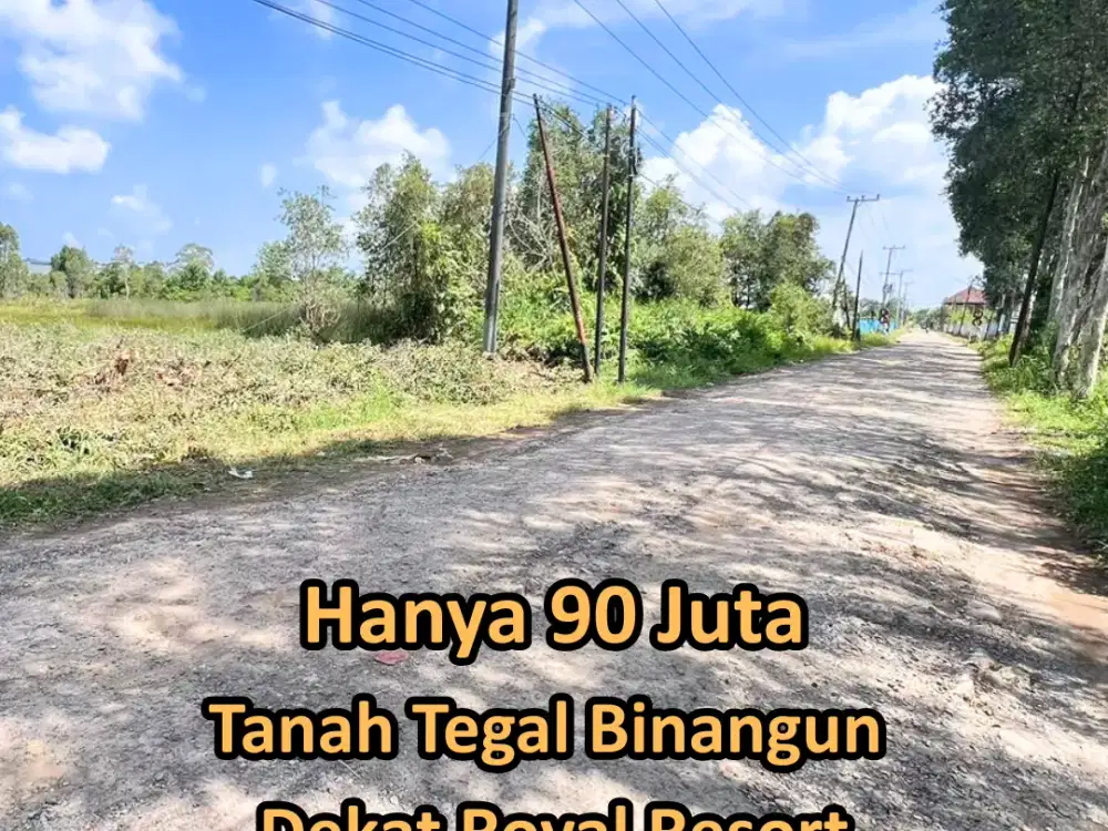 tanah 90 Juta tegal binangun dekat royal resort