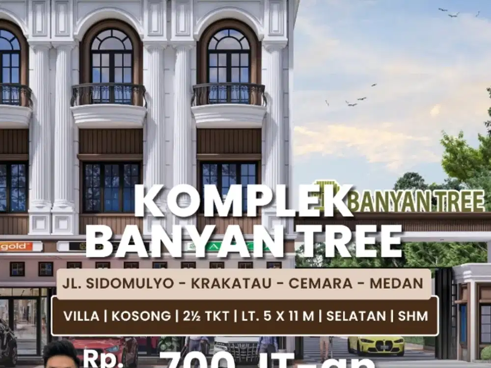 Jual Rumah Tipe Villa Kondisi Kosong Daerah Cemara