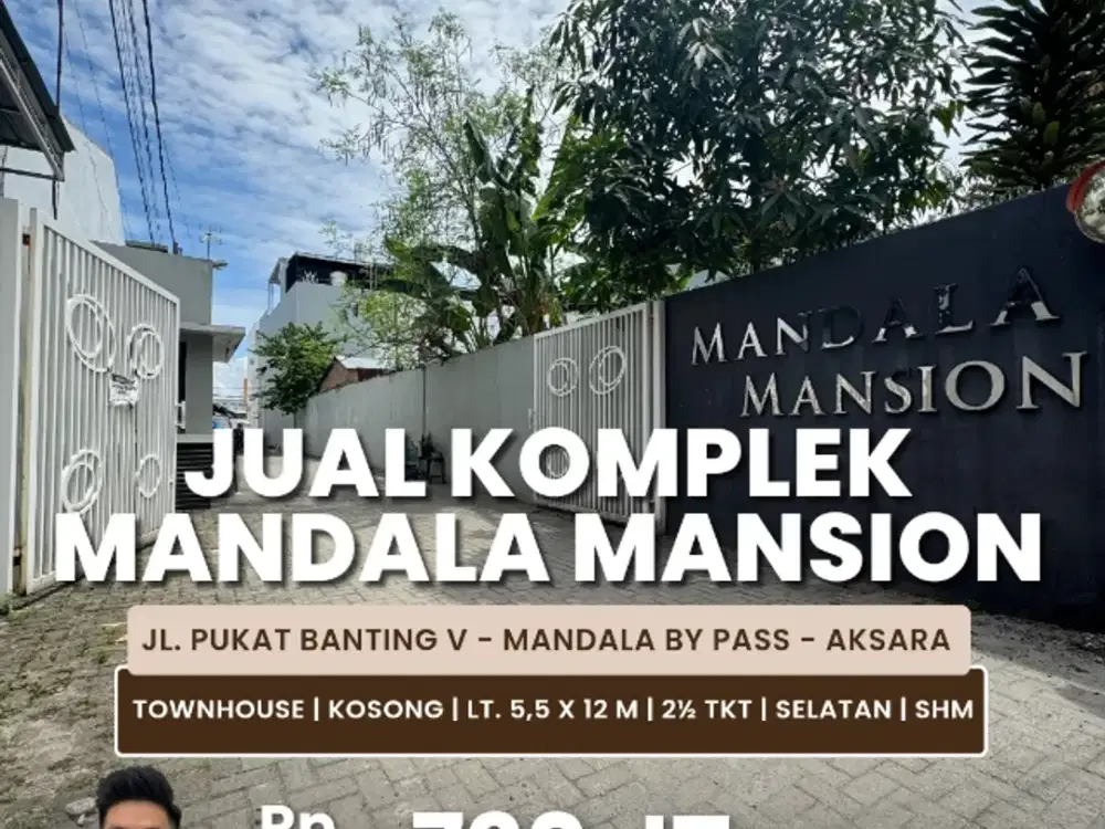 Jual Rumah Townhouse Kondisi Kosong Komplek Daerah Mandala