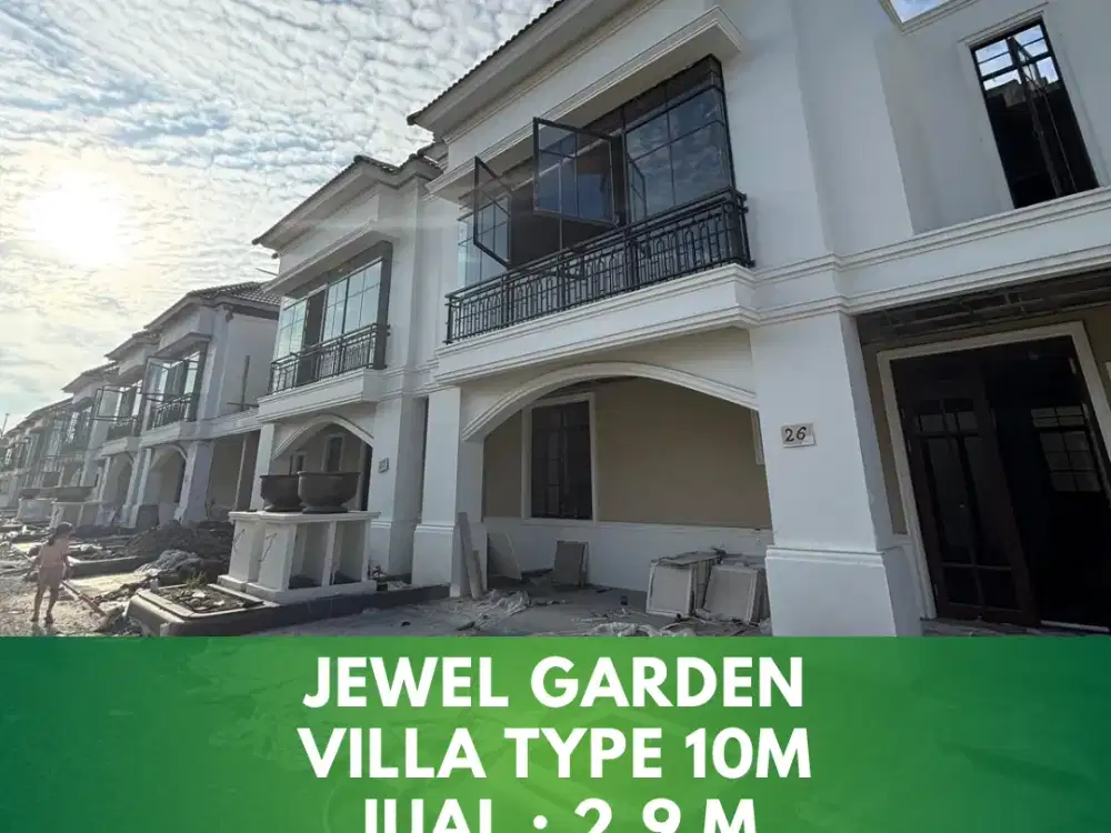 Villa lebar 10m komplek Jewel Garden kota medan