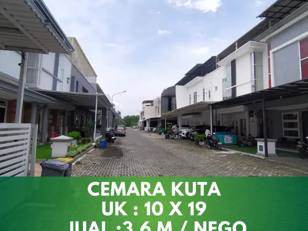 Rumah lebar siap huni komplek cemara kuta kota medan