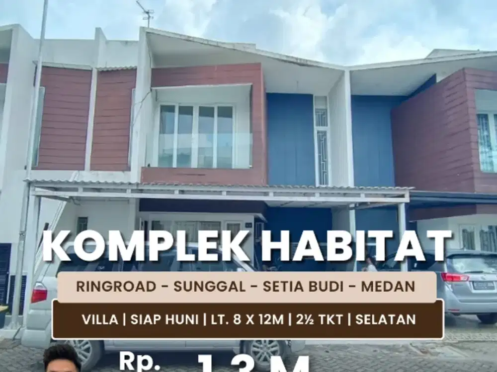 Jual Rumah Tipe Villa Kondisi Siap Huni Daerah Sunggal