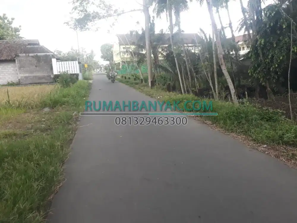 Jual Tanah Strategis Di Sleman, Tepi Jalan & Sungai  ; Cocok Utk Villa