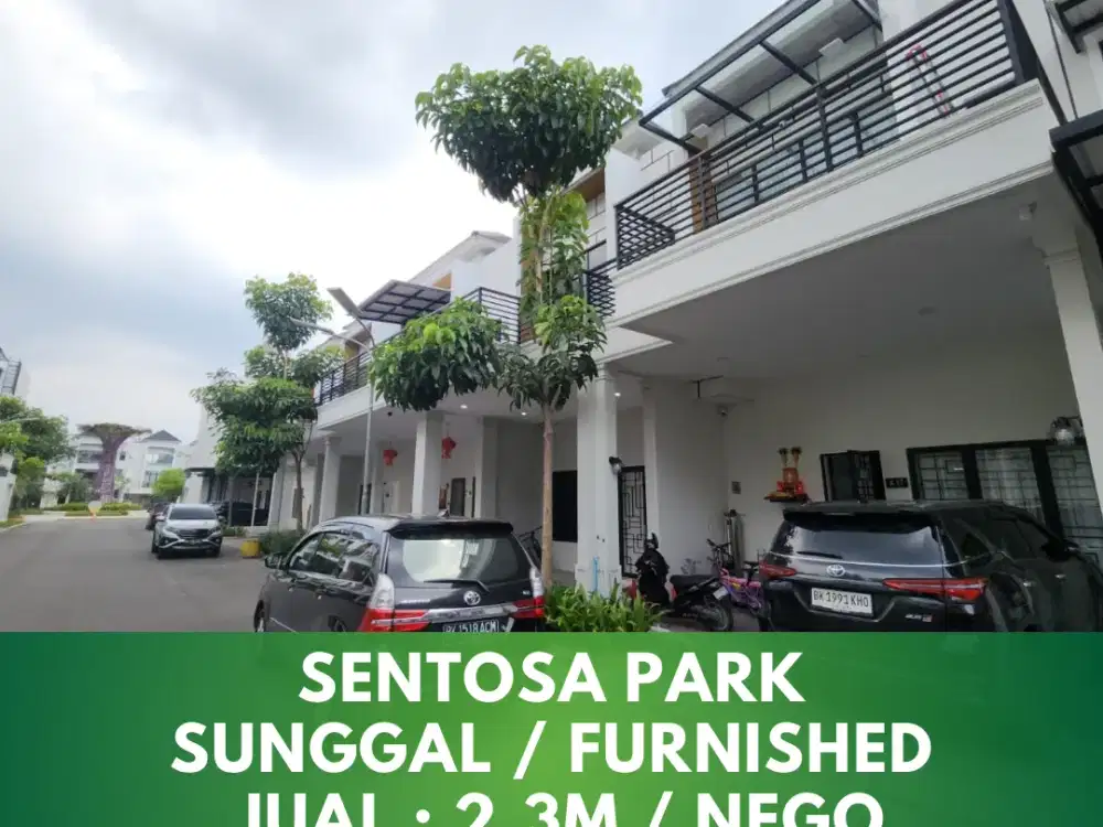 Rumah mewah full perabot komplek sentosa park sunggal kota medan