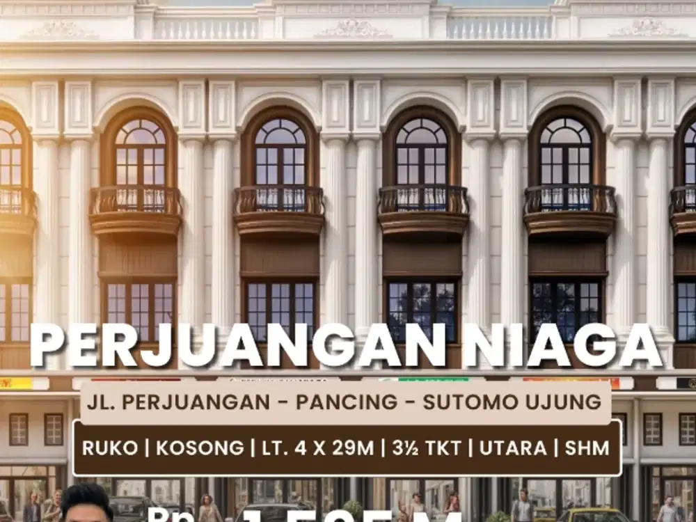 Jual Ruko Baru Siap Kosong Daerah Pancing Medan