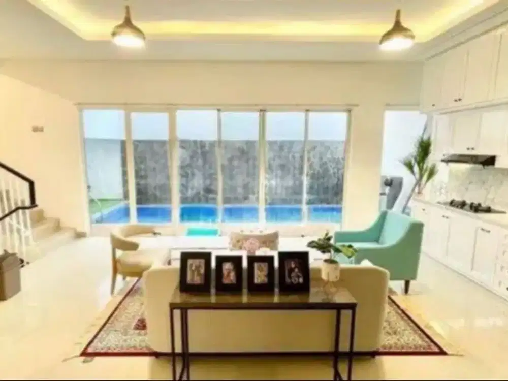 Jual cepat rumah cantik ada pool di kebayoran bintaro sektor 7