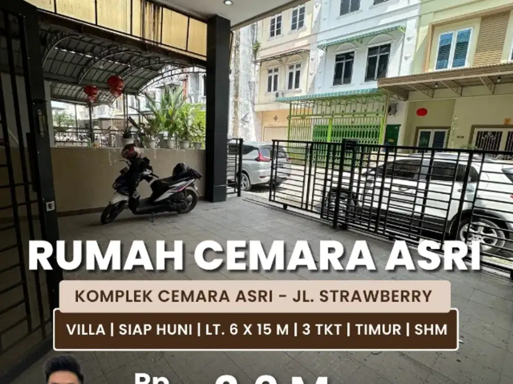 Jual Rumah Tipe Villa Siap Huni Di Cemara Asri