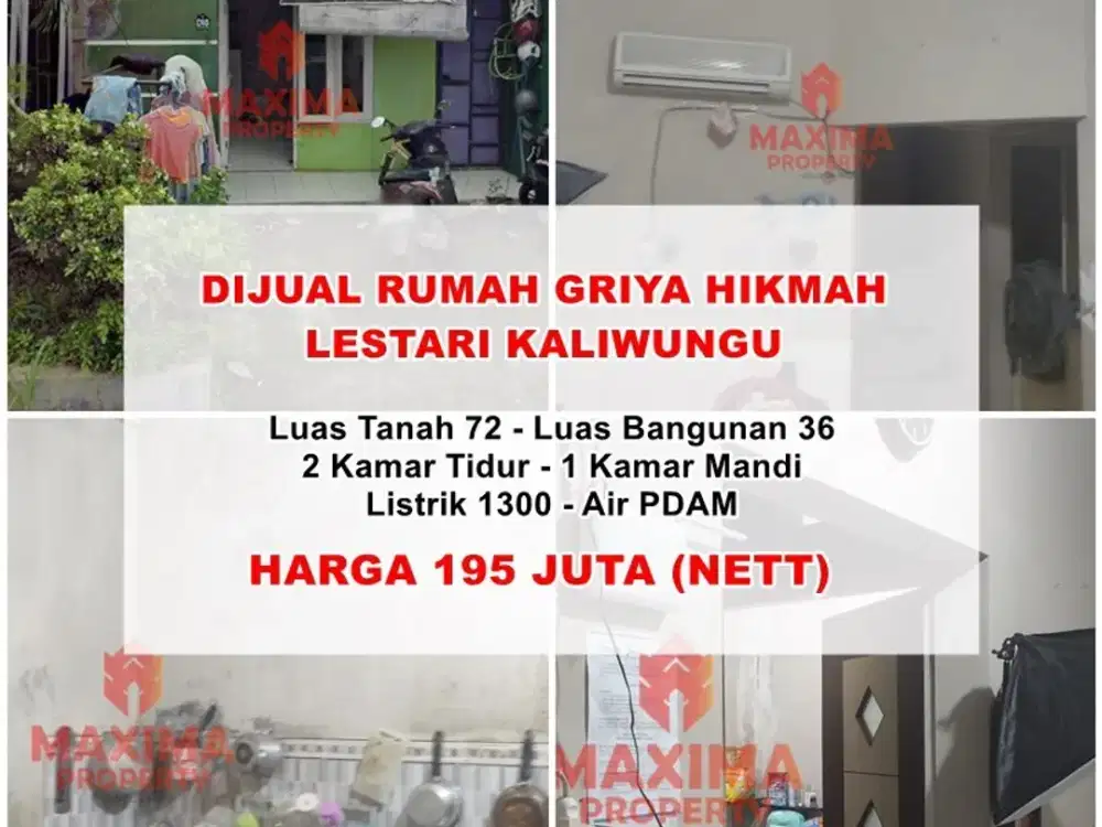 Di jual rumah di kaliwungu griya hikmah lestari komersil