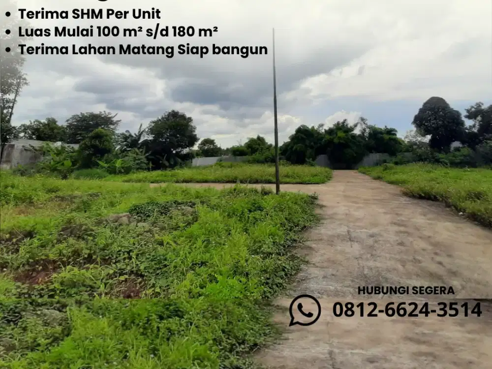 Tanah Perumahan SHM Lokasi Dalam Perumahan Pati TNI AU Jatisari