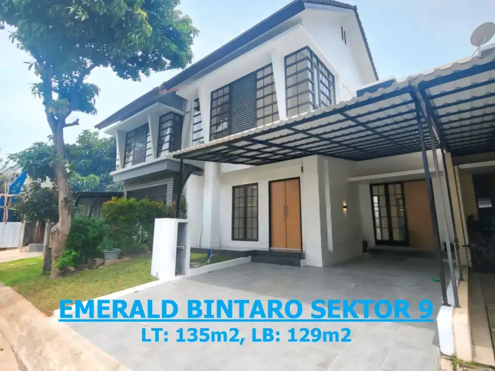 Rumah Cantik Full Renov 2 Lt Siap Huni di Emerald Bintaro Jaya -13460