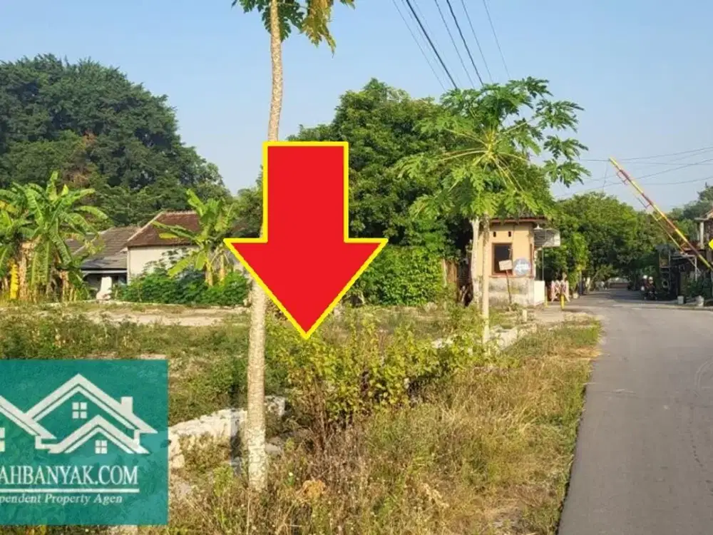 Jual Tanah Murah Di Purwomartani; Tepi Jalan Aspal & Cocok Utk Hunian