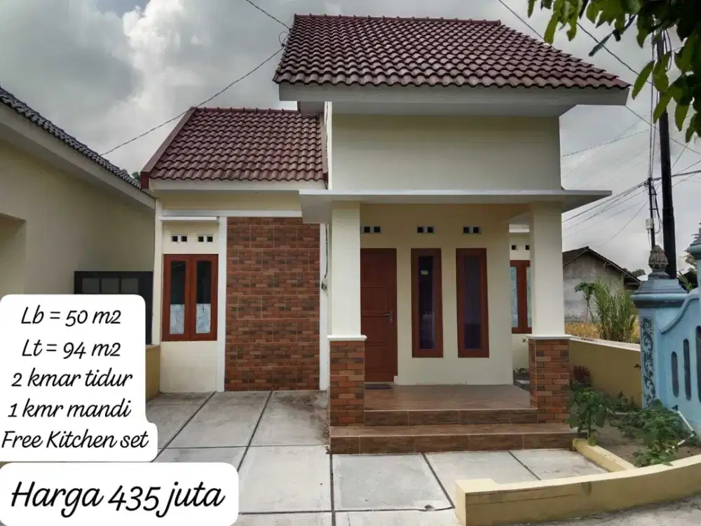 MURAH RUMAH SIAP HUNI VIEW SAWAH DEKAT RS PRAMBANAN SLEMAN JK13060