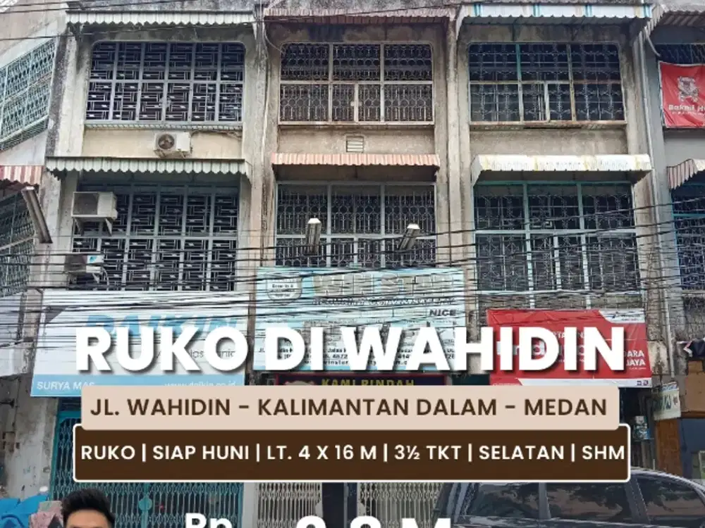 Jual Ruko Daerah Wahidin Cocok Untuk Buka Usaha Atau Perkantoran