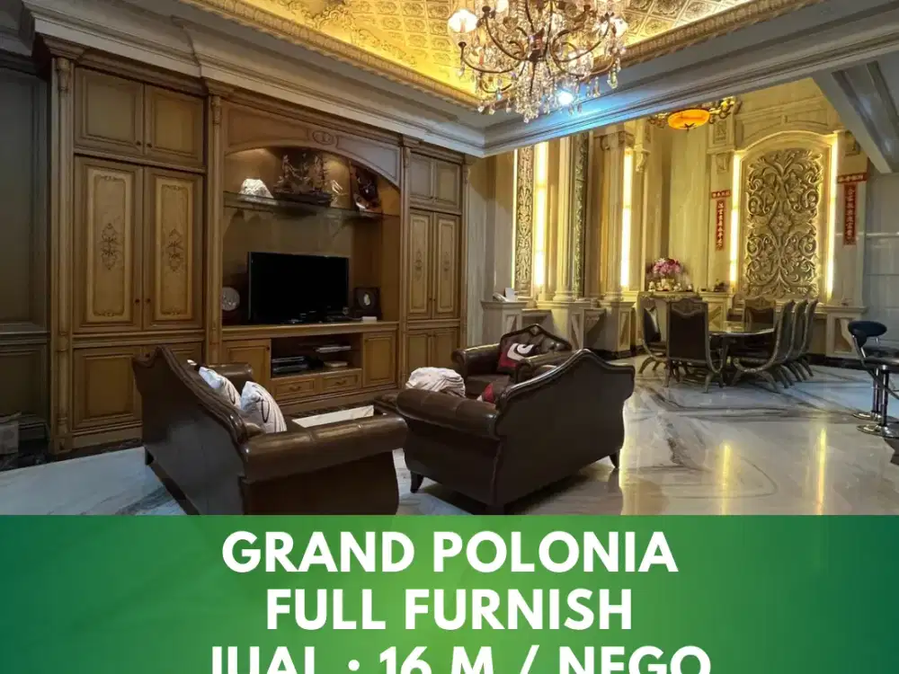 Rumah mewah siap huni full furnish grand polonia kota medan