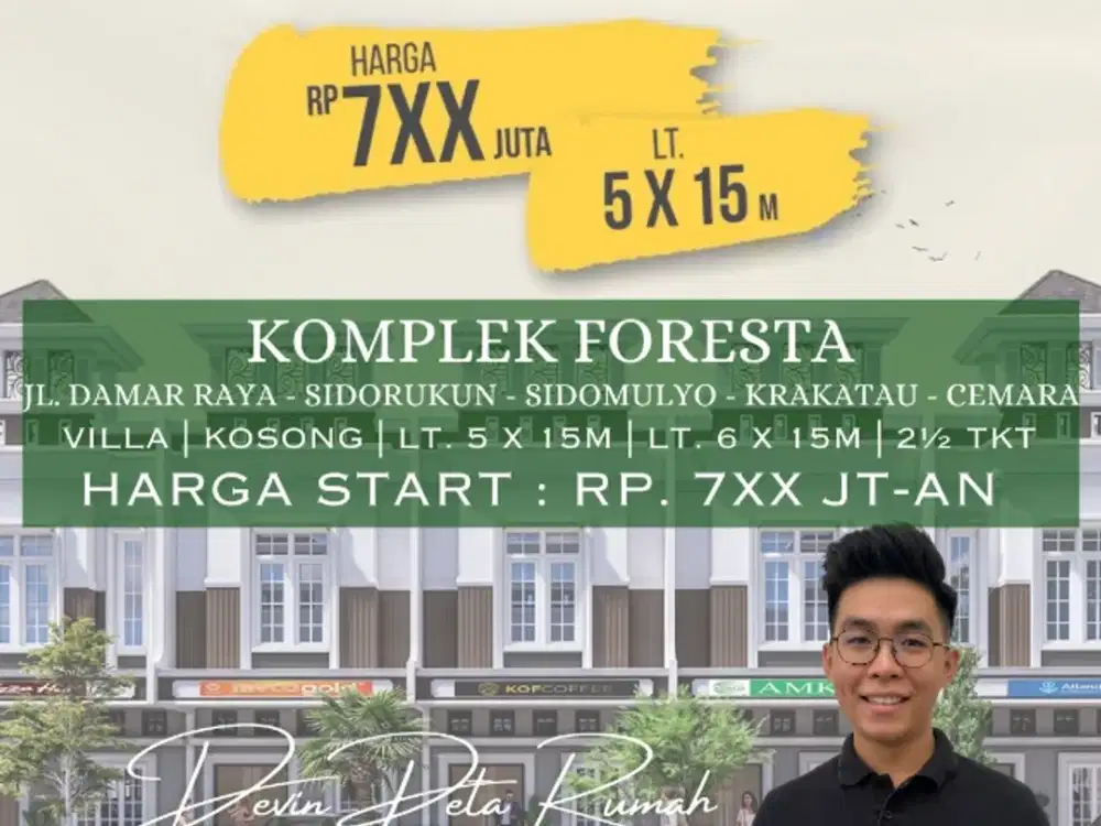 Jual Rumah Tipe Villa Komplek Baru Daerah Cemara
