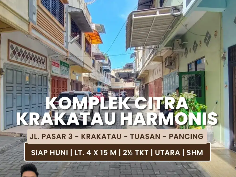 Jual Rumah Tipe Townhouse Daerah Pasar 3 Krakatau