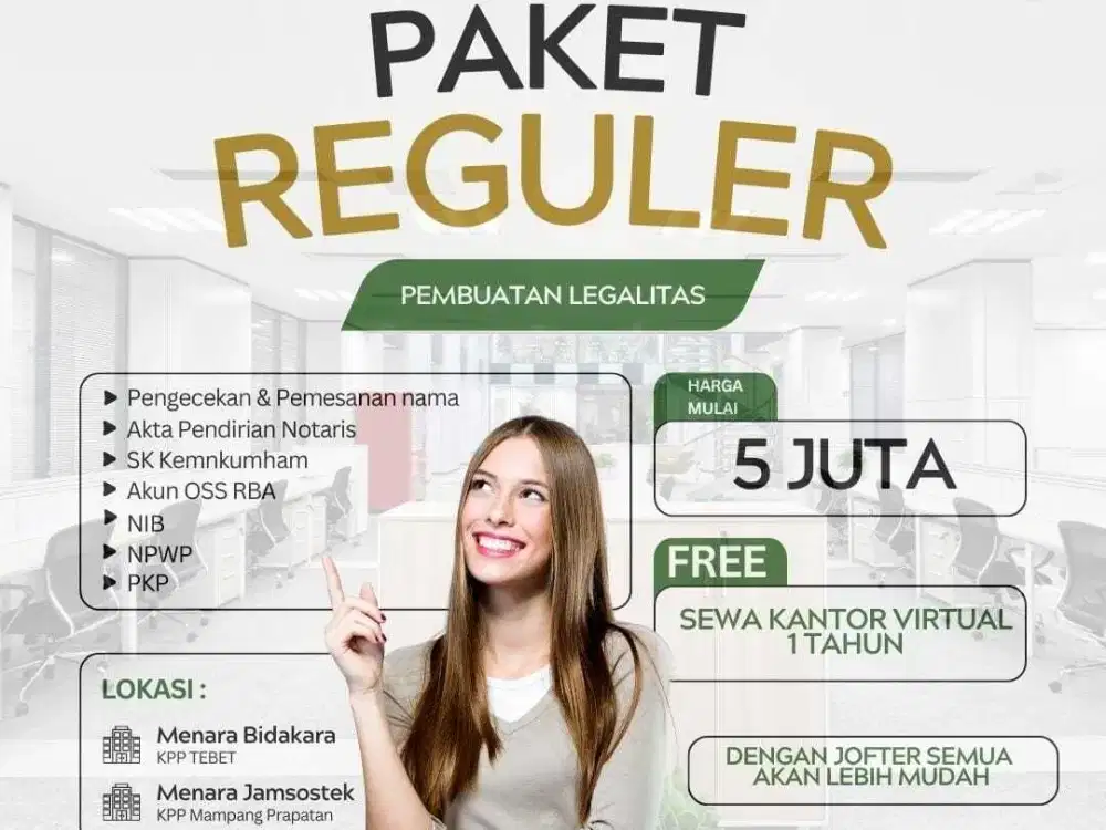 Sewa Kantor Virtual Office (Jakarta Selatan) Dan Pendirian PT/CV