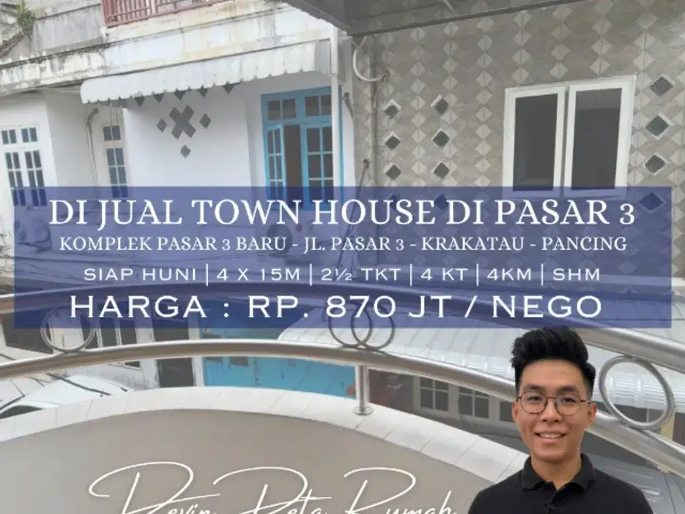 Jual Rumah Tipe Townhouse Siap Huni Di Krakatau Medan