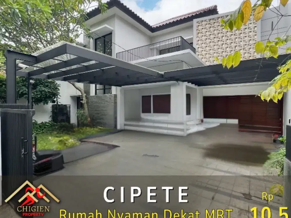 RUMAH MODERN TROPICAL DEKAT MRT DI CIPETE, JAKARTA SELATAN