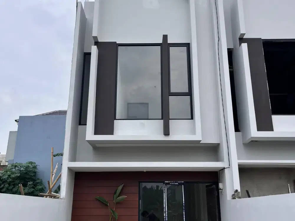 DIJUAL RUMAH MODERN 2 LANTAI SIAP HUNI BEBAS BANJIR 7 MENIT TOL JATIAS