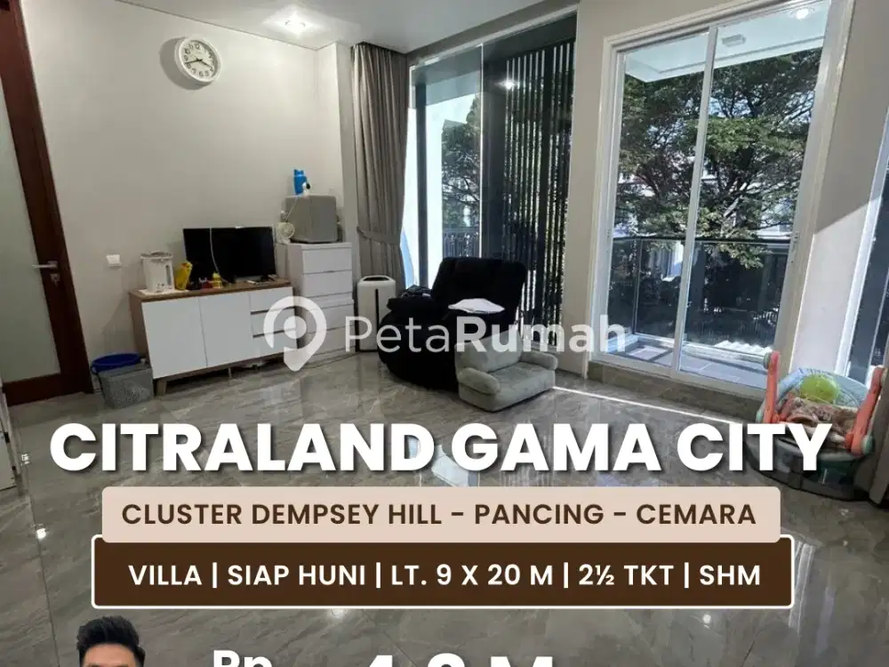 Jual Rumah Tipe Villa Siap Huni Lebar 9m Di Citraland Gama City