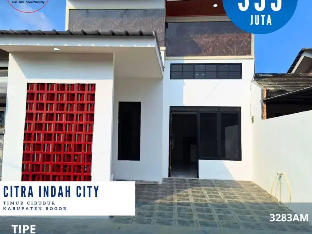 [3283AM]Rumah Milenial Murah 65/72 Citra Indah City Jonggol Bogor