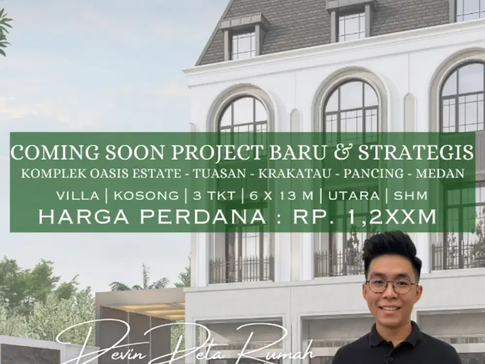 Jual Rumah Baru Tipe Villa Di Komplek Daerah Tuasan