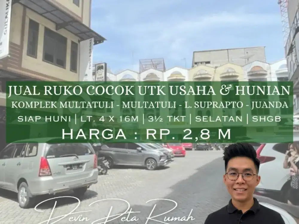 Jual Ruko Di Inti Kota Medan Cocok Buat Usaha & Hunian