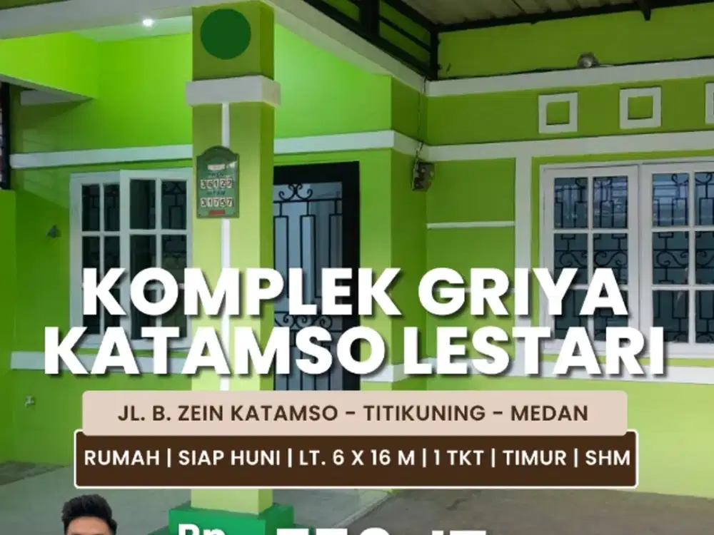Jual Rumah 1 Tingkat Siap Huni Daerah Katamso Medan
