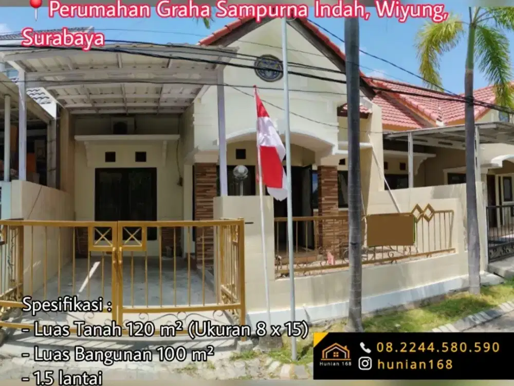 SEWA Rumah Fully Furnished Graha Babatan Sampurna Wiyung Surabaya