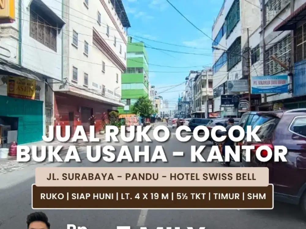 Jual Ruko Kondisi Siap Huni Dekat Inti Kota Medan