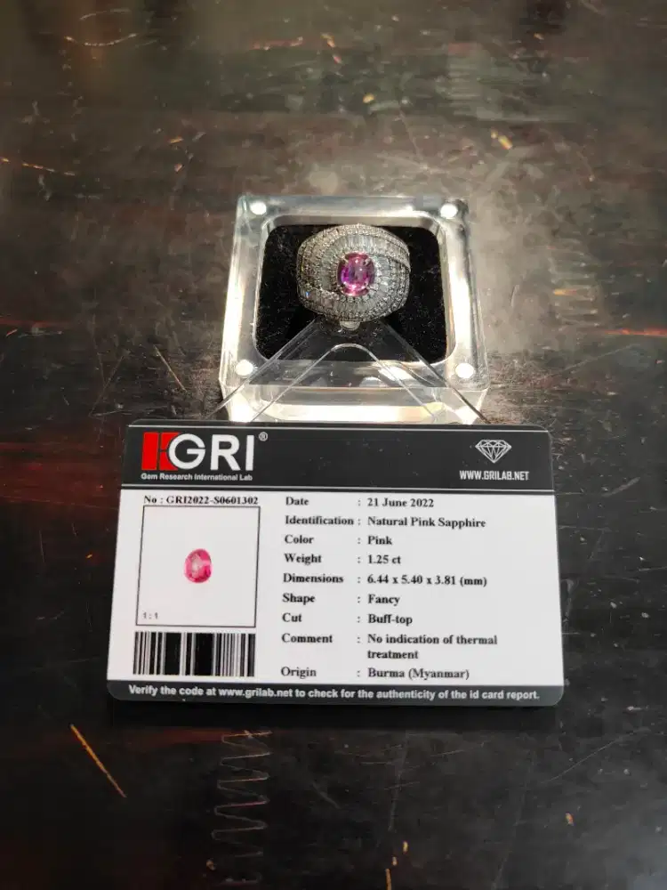 Natural Pink Sapphire Burma No Heat
